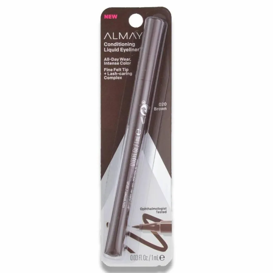 Almay - Conditioning Liquid Eyeliner, Brown (020) - 0.03 fl Oz - 3 Pack
