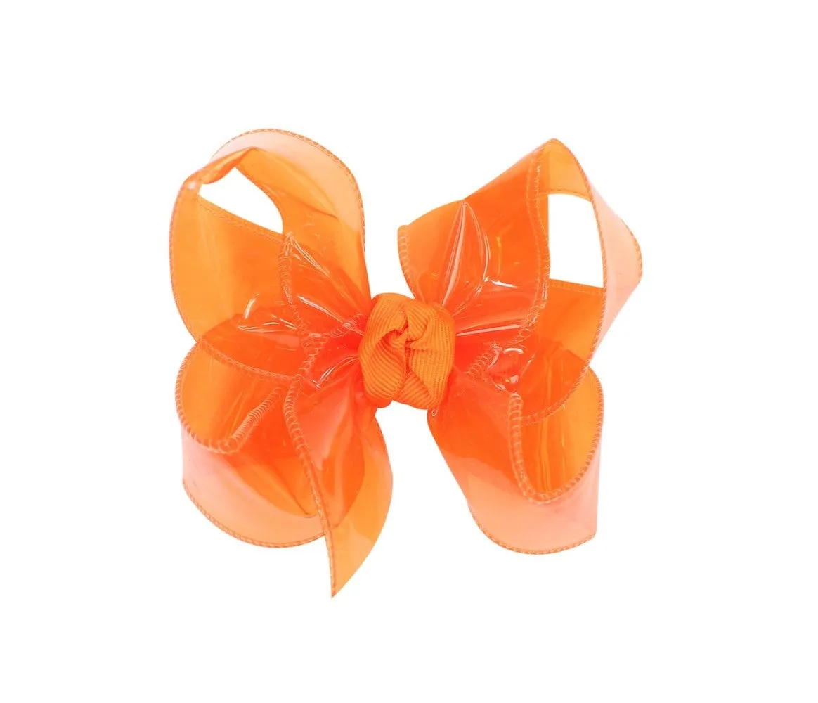 Beyond Creations Girls Waterproof Hair Bow - Orange