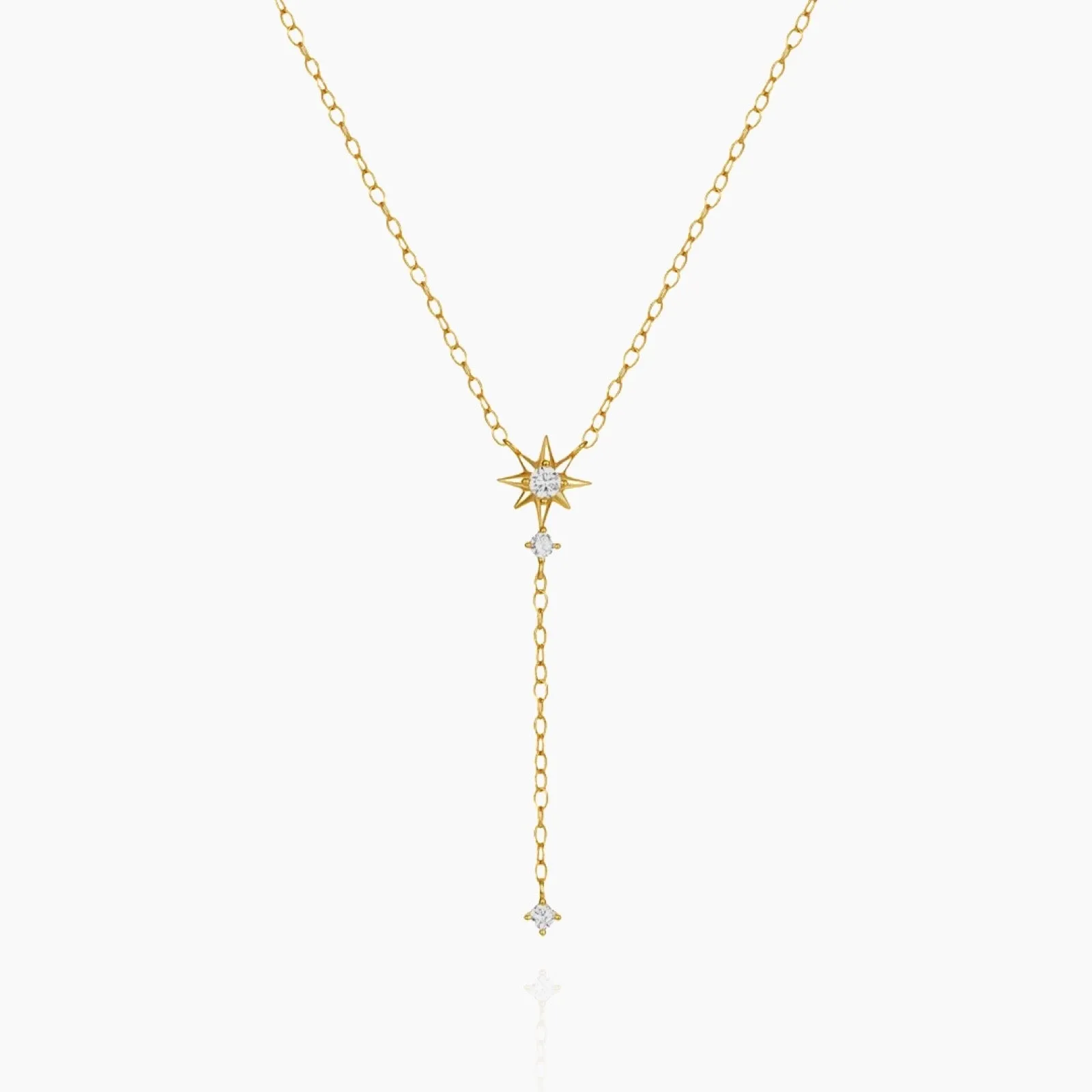 Dainty Stars Y-Shape Necklace