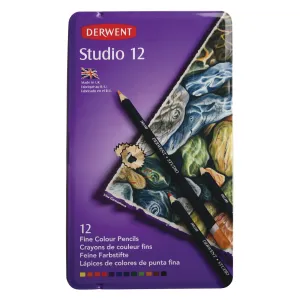 Derwent Studio Pencils - (12 Pcs)