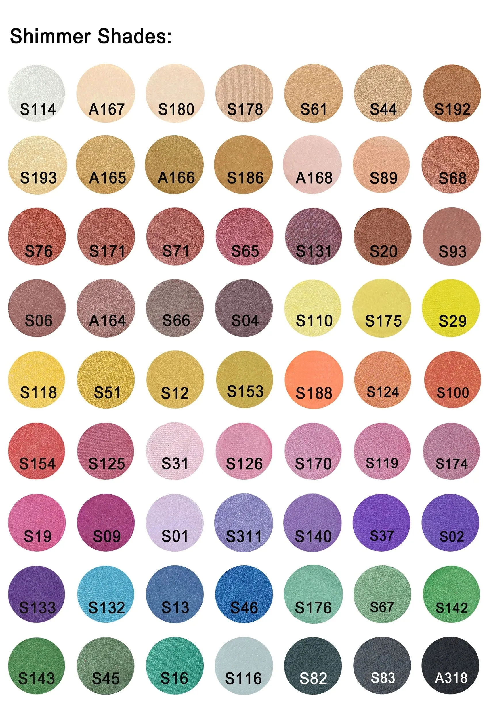 DIY Single Pressed Eyeshadows  - MQO 25pcs