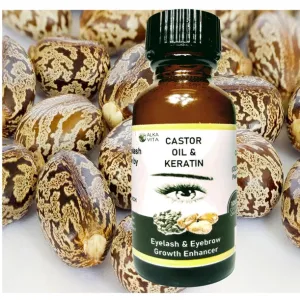 Eyelash & Eyebrow Growth Thickener Keratin & Castor Oil Pure