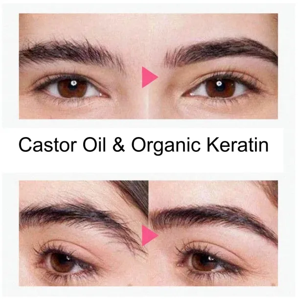 Eyelash & Eyebrow Growth Thickener Keratin & Castor Oil Pure