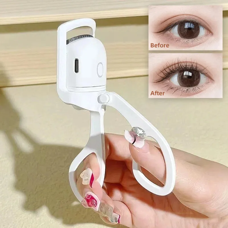 Eyelash Curler - Portable Electric Heated Comb Eye Lash - Long Lasting Eyelashes Curls - Thermal Eyelash Curler - Makeup Tools Heated - Eyelash Curlers- Rechargeable Electric Eyelash Curler - Handheld Eyelash Heat
