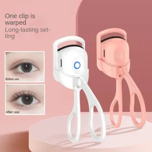 Eyelash Curler - Portable Electric Heated Comb Eye Lash - Long Lasting Eyelashes Curls - Thermal Eyelash Curler - Makeup Tools Heated - Eyelash Curlers- Rechargeable Electric Eyelash Curler - Handheld Eyelash Heat
