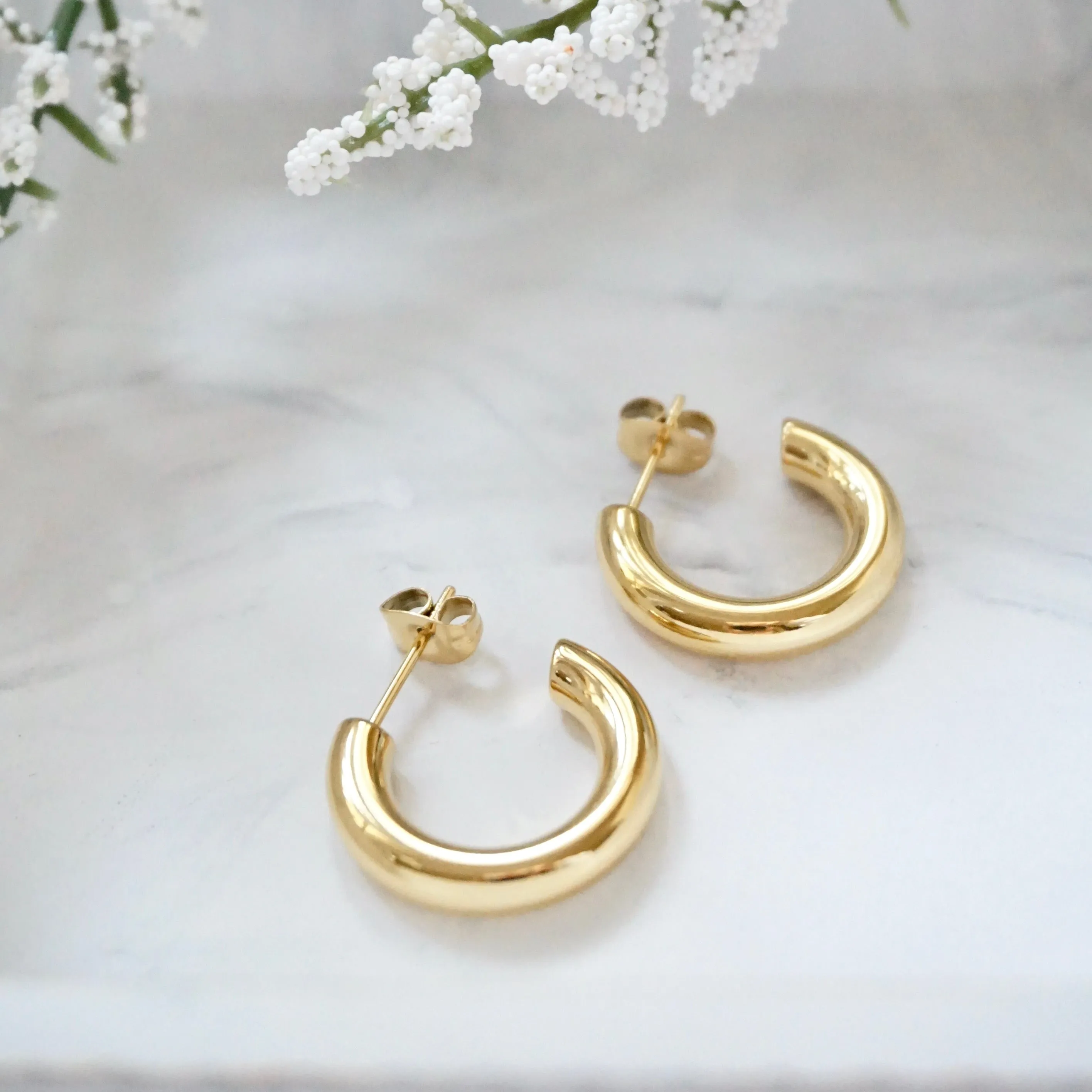 Gold Hoop Earrings