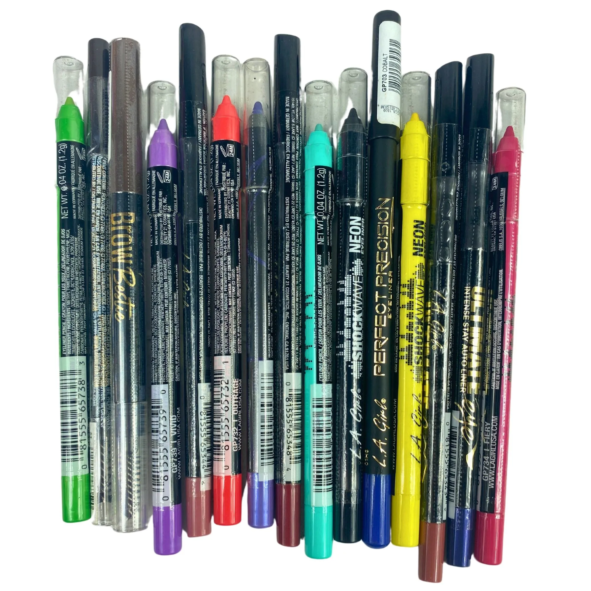 L.A.Girl Assorted Lip Liners & Brow Pencils (50 Pcs Lot)