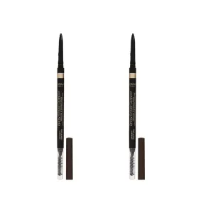 L'Oreal Paris Makeup Brow Stylist Definer Waterproof Eyebrow Pencil, Ultra-Fine Mechanical Pencil, Draws Tiny Brow Hairs and Fills in Sparse Areas and Gaps, Dark Brunette, 0.11 Ounce (Pack of 2)