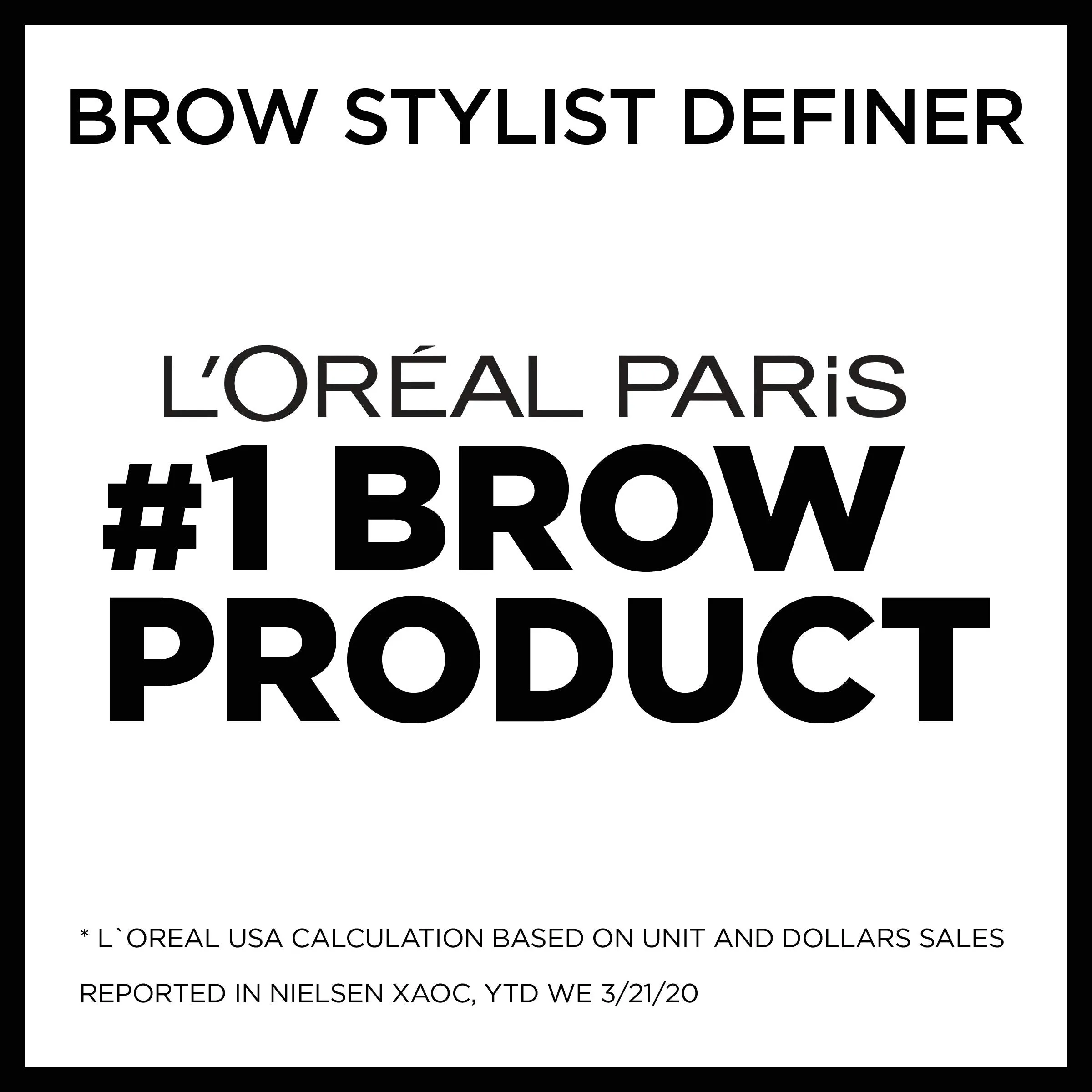 L'Oreal Paris Makeup Brow Stylist Definer Waterproof Eyebrow Pencil, Ultra-Fine Mechanical Pencil, Draws Tiny Brow Hairs and Fills in Sparse Areas and Gaps, Dark Brunette, 0.11 Ounce (Pack of 2)