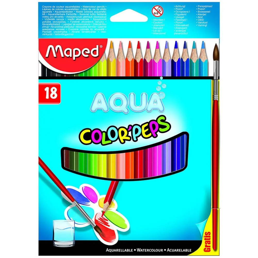 Maped Color Peps Aqua Pencils 18Color