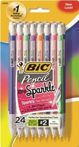 Mechanical Pencils With Colorful Barrels 0.7 Mm Assorted 24 Per Pack