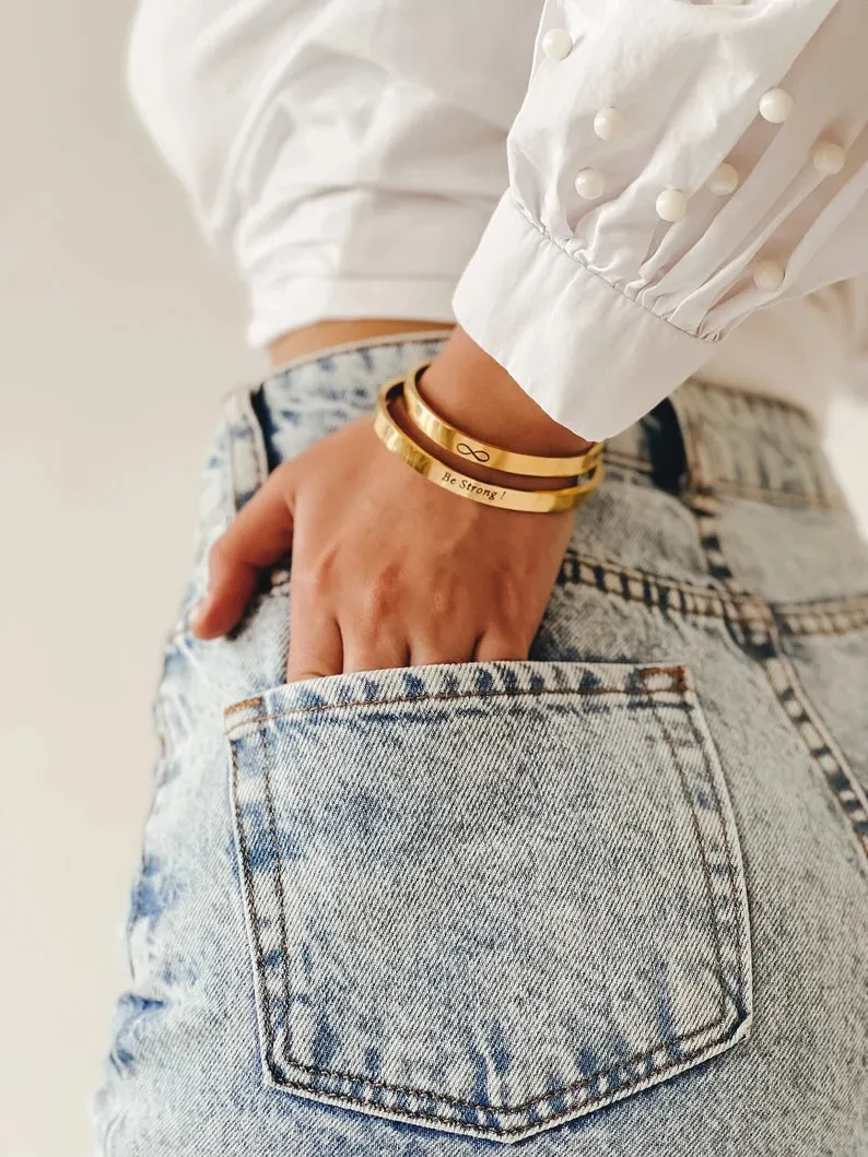 MEMORY - Custom Engraved Cuff Bracelet