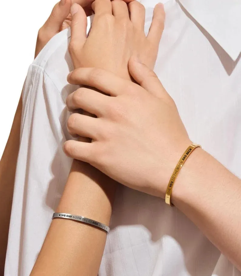 MEMORY - Custom Engraved Cuff Bracelet