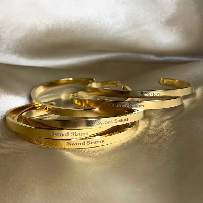 MEMORY - Custom Engraved Cuff Bracelet