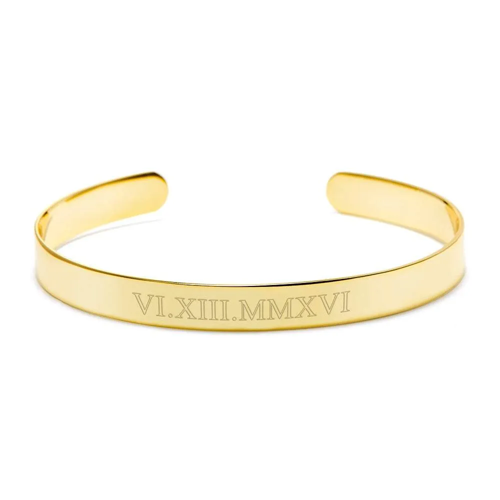 MEMORY - Custom Engraved Cuff Bracelet