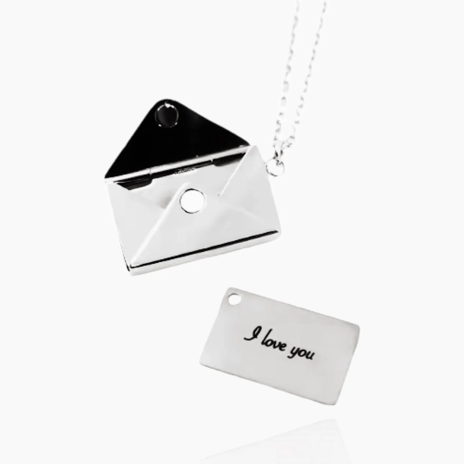 MEMORY - Custom Engraved Envelope Necklace