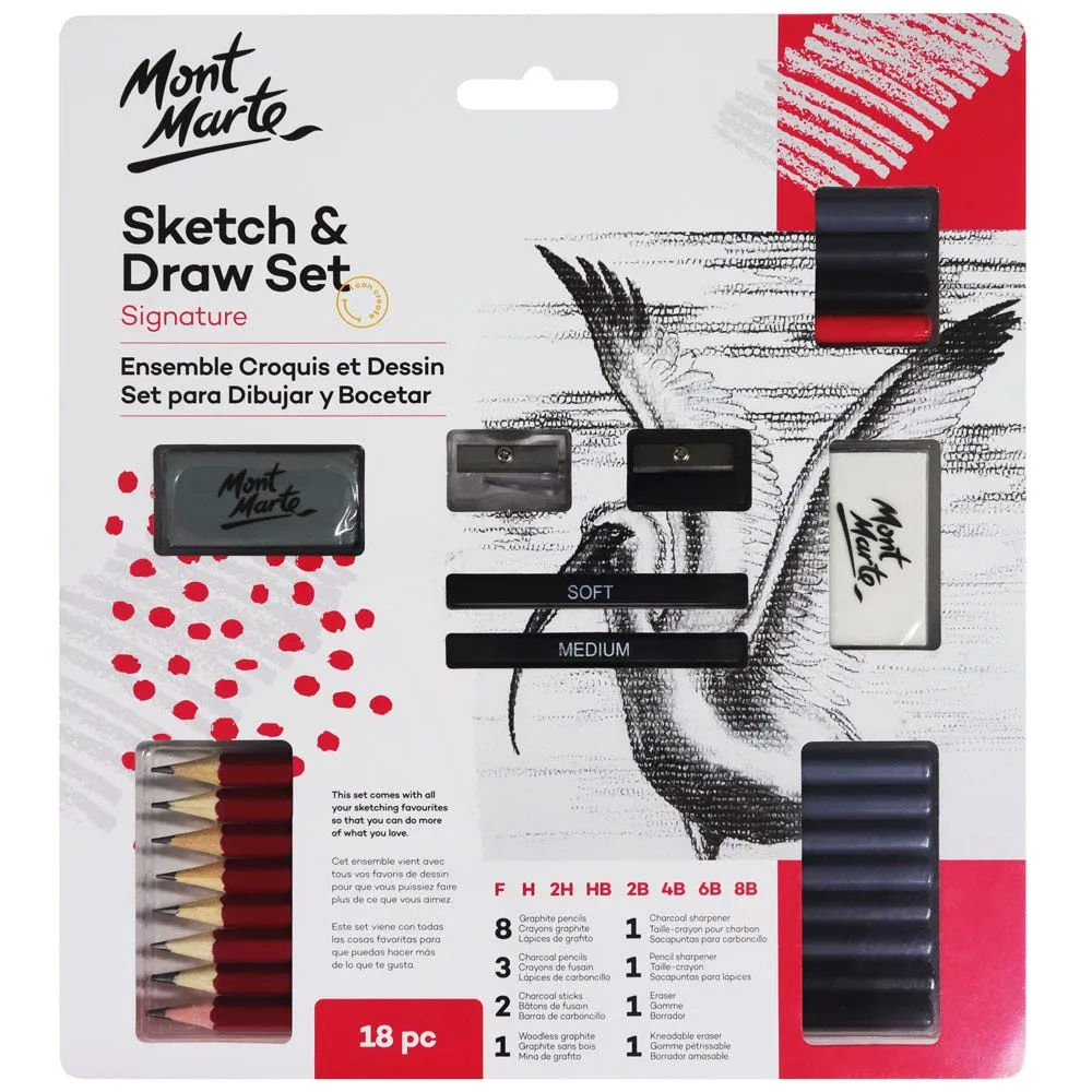 Mont Marte Sketch & Draw Set 18pc
