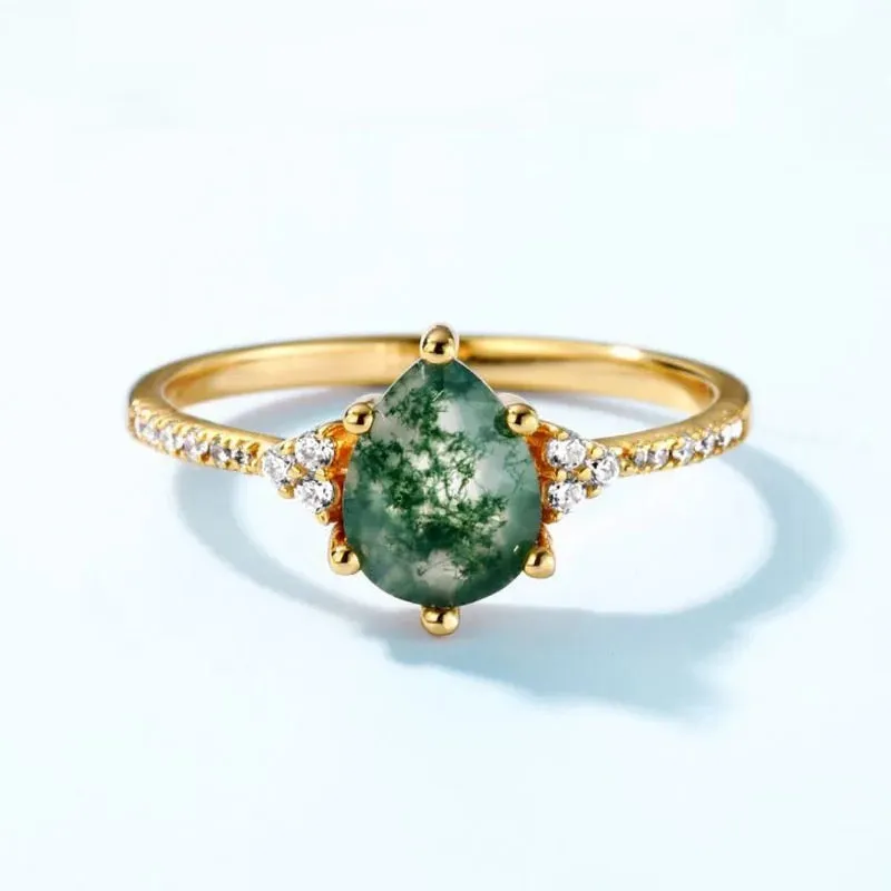 Moss Agate Ring