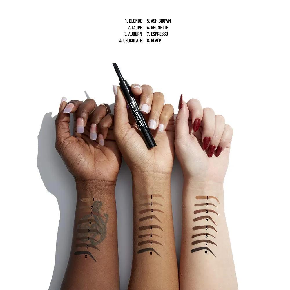 NYX PROFESSIONAL MAKEUP Dip, Shape, Go! Longwear Eyebrow Kit - Taupe