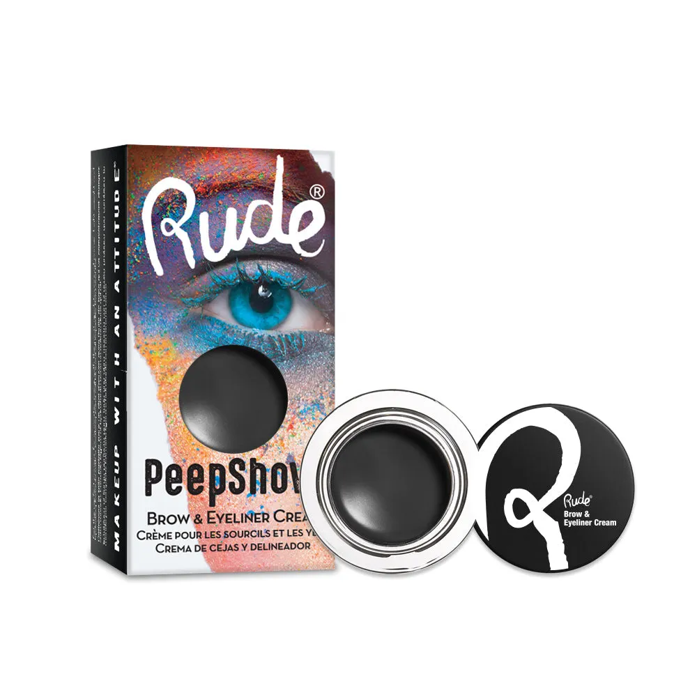 Rude - PeepShow Brow & Eyeliner Cream - Dark Side