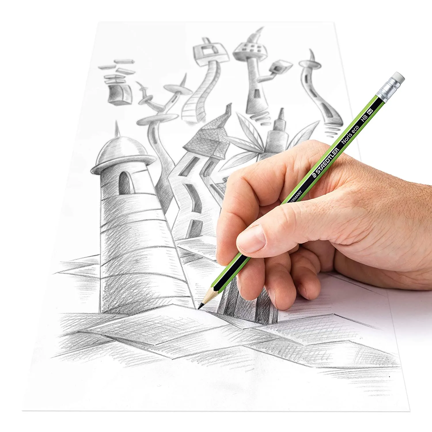 Staedtler 182-30 Noris Eco Pencil HB Box of 12 Pcs