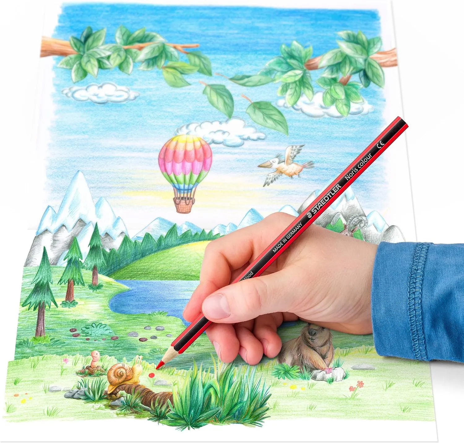 Staedtler 185 M12 Noris Coloring Pencils - (Tin of 12 Pencils)