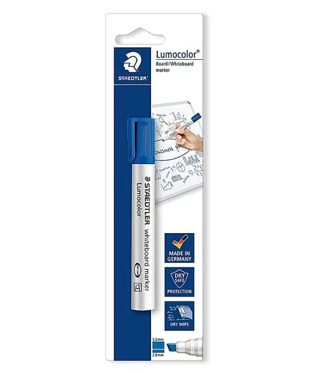 Staedtler Lumocolor Chisel Tip White Board Marker-(BLUE)