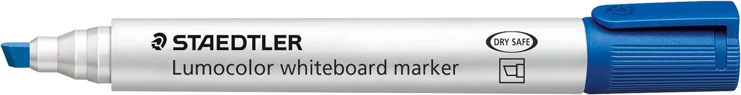 Staedtler Lumocolor Chisel Tip White Board Marker-(BLUE)