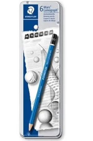 Staedtler Mars Lumograph Pencil - (Pack of 6)